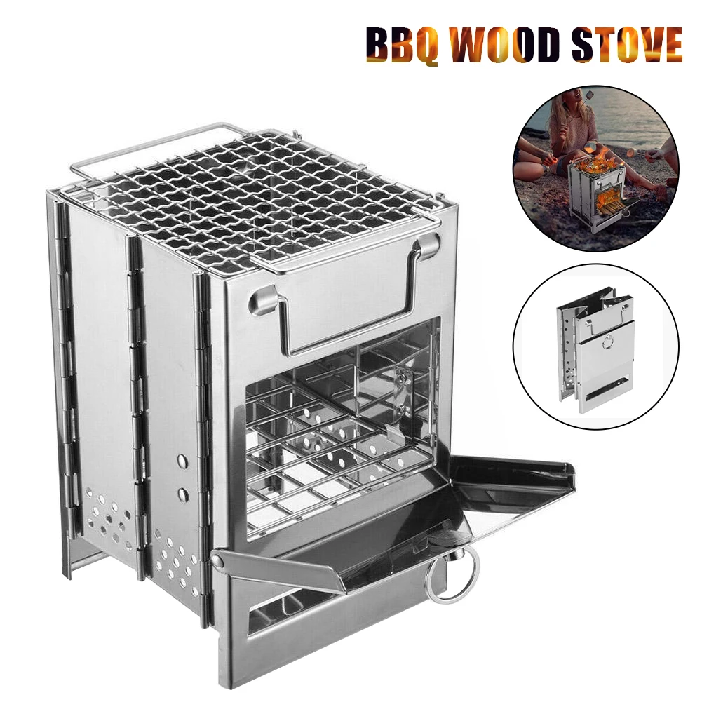 Outdoor Lightweight Camping Wood Stove Portable Folding Wood Stove Burning for Survival Cooking Picnic Hunting BBQ Windproof
Outdoor Lightweight Camping Wood Stove Portable Folding Wood Stove Burning for Survival Cooking Picnic Hunting BBQ Windproof