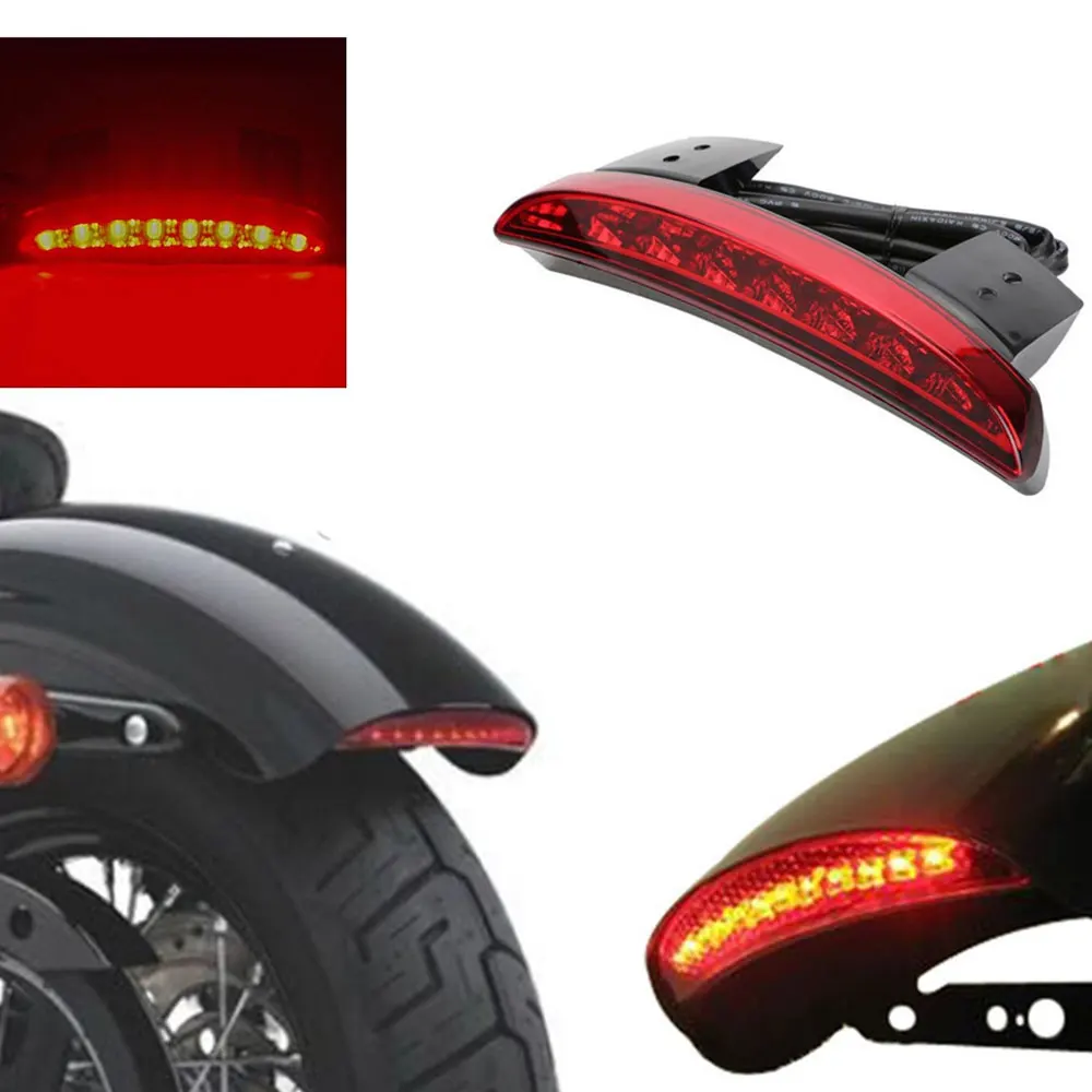Motorcycle Lights Rear Fender Edge Red LED Brake Tail Light Motorcycle For Touring Sportster XL 883 1200 Cafe Racer
Motorcycle Lights Rear Fender Edge Red LED Brake Tail Light Motorcycle For Touring Sportster XL 883 1200 Cafe Racer