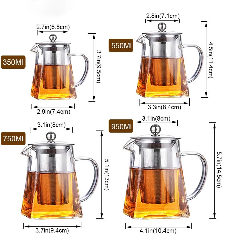 Thickened heat-resistant glass teapot flower teapot Kung Fu black tea set stainless steel filter tea cup tea maker male cup pot
Thickened heat-resistant glass teapot flower teapot Kung Fu black tea set stainless steel filter tea cup tea maker male cup pot