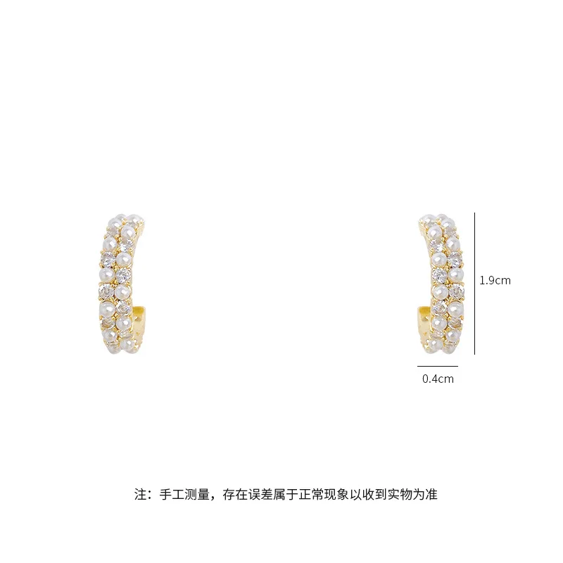 Korean Simple Sweet Type C Zircon Beads Elegance Hoop Earrings for Women Girls Wedding Engagement Fashion Jewelry Accessories
Korean Simple Sweet Type C Zircon Beads Elegance Hoop Earrings for Women Girls Wedding Engagement Fashion Jewelry Accessories