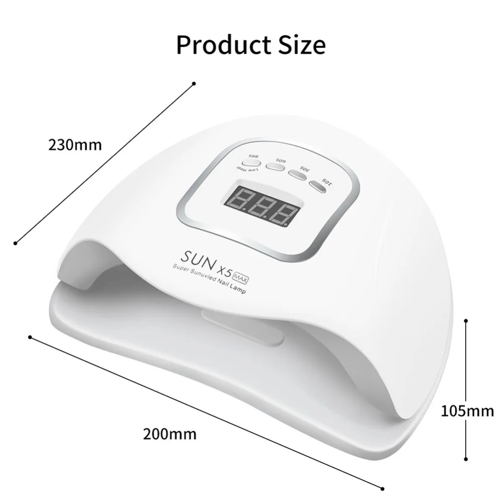 LED Nail Lamp for Manicure 114W/90W/54W Nail Dryer Machine UV Lamp For Curing UV Gel Nail Polish With Motion sensing LCD Display
LED Nail Lamp for Manicure 114W/90W/54W Nail Dryer Machine UV Lamp For Curing UV Gel Nail Polish With Motion sensing LCD Display