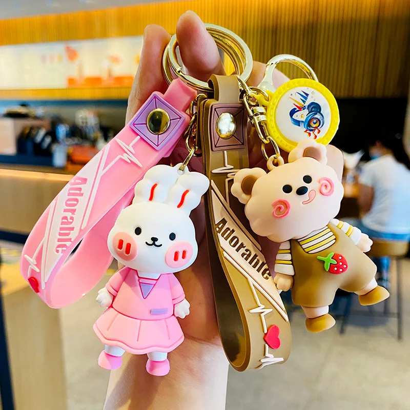 Fashion Keychain Pendant Cartoon Plastic Lanyard Luxury Mobile Phone Leather Bag Key Ring Chain Holder Christmas Gift
Fashion Keychain Pendant Cartoon Plastic Lanyard Luxury Mobile Phone Leather Bag Key Ring Chain Holder Christmas Gift
