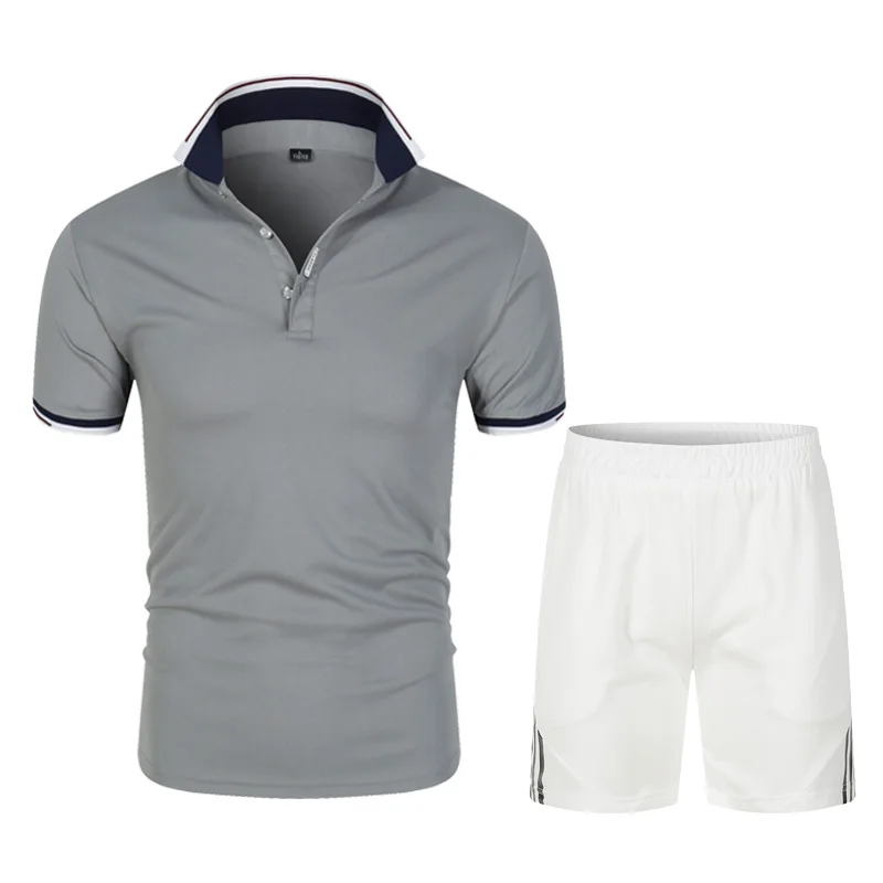 Summer High-Quality Solid Color Fashion Men's Polo Shirt Quick-Drying Shorts Casual Breathable And Comfortable Two-Piece Suit.
Summer High-Quality Solid Color Fashion Men's Polo Shirt Quick-Drying Shorts Casual Breathable And Comfortable Two-Piece Suit.