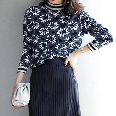 Ladies sweater loose outer wear spring and autumn clothing 2020 new lace half high neck knitted bottoming shirt autumn
Ladies sweater loose outer wear spring and autumn clothing 2020 new lace half high neck knitted bottoming shirt autumn