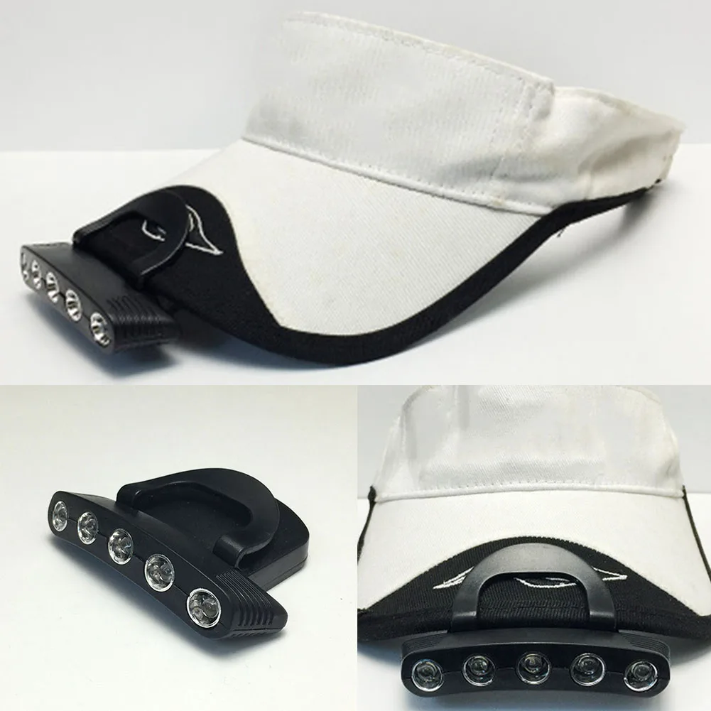 Clamp Cap Ball Cap Light Batteries Ultra Bright Hat Head Lamp Light 5-LED With Clip Attachment
Clamp Cap Ball Cap Light Batteries Ultra Bright Hat Head Lamp Light 5-LED With Clip Attachment