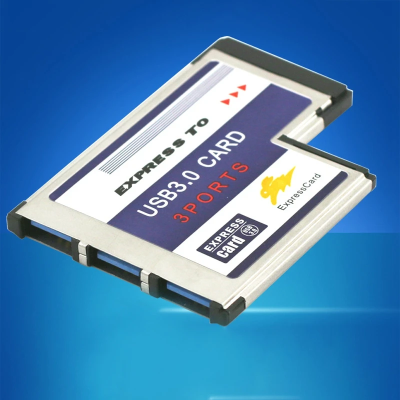 USB 3.0 Express Card 3 Port Expansion Card 54MM Adapter Converter USB3.0 to Expresscard Express Card for Laptop
USB 3.0 Express Card 3 Port Expansion Card 54MM Adapter Converter USB3.0 to Expresscard Express Card for Laptop