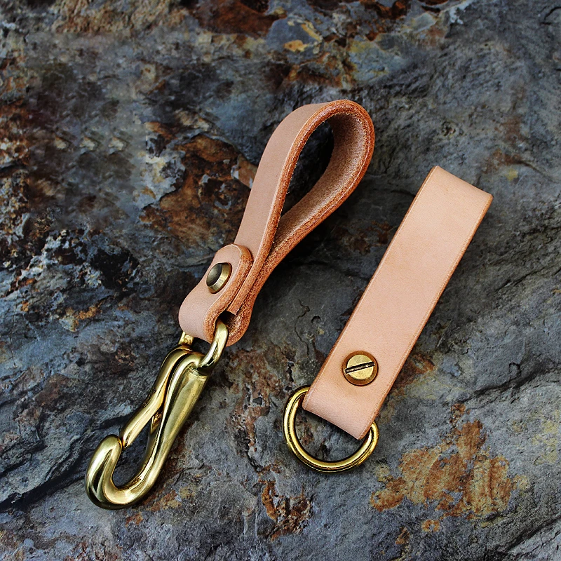 Leather + Brass Handmade Equipment Belt Accessories Belt Buckle Key Chain Equipment Hanging Buckle
Leather + Brass Handmade Equipment Belt Accessories Belt Buckle Key Chain Equipment Hanging Buckle