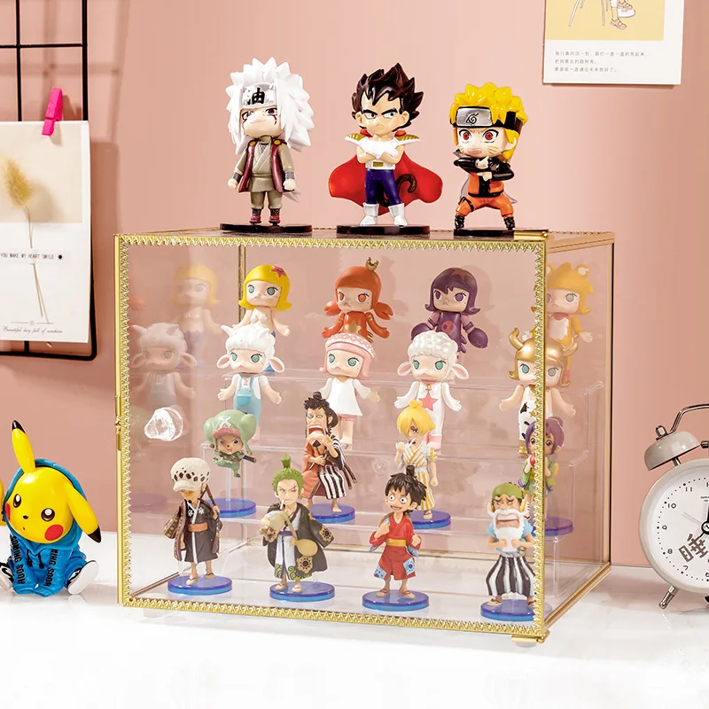 Blind Box Doll Display Cabinet Luxury Desktop Storage Box Metal Frame Transparent Glass Toy Model Collection Dustproof Organizer
Blind Box Doll Display Cabinet Luxury Desktop Storage Box Metal Frame Transparent Glass Toy Model Collection Dustproof Organizer