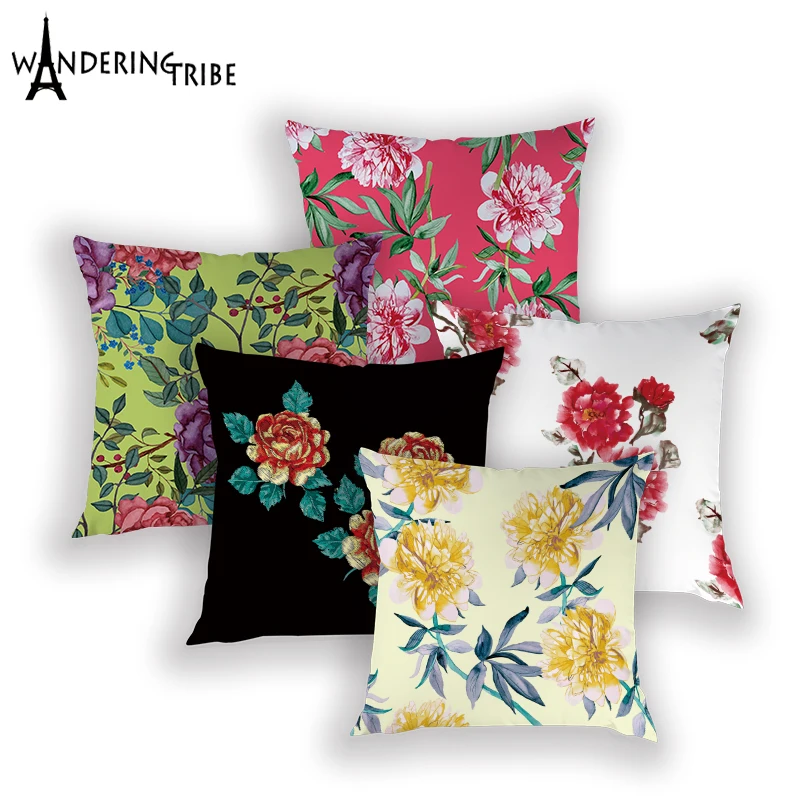 Farmhouse Cushion Cover Bohemia Decoration Pillow Case Cushion Covers Plant Flower Living Room Pillows Cases 45*45Cm Kissenbezug
Farmhouse Cushion Cover Bohemia Decoration Pillow Case Cushion Covers Plant Flower Living Room Pillows Cases 45*45Cm Kissenbezug