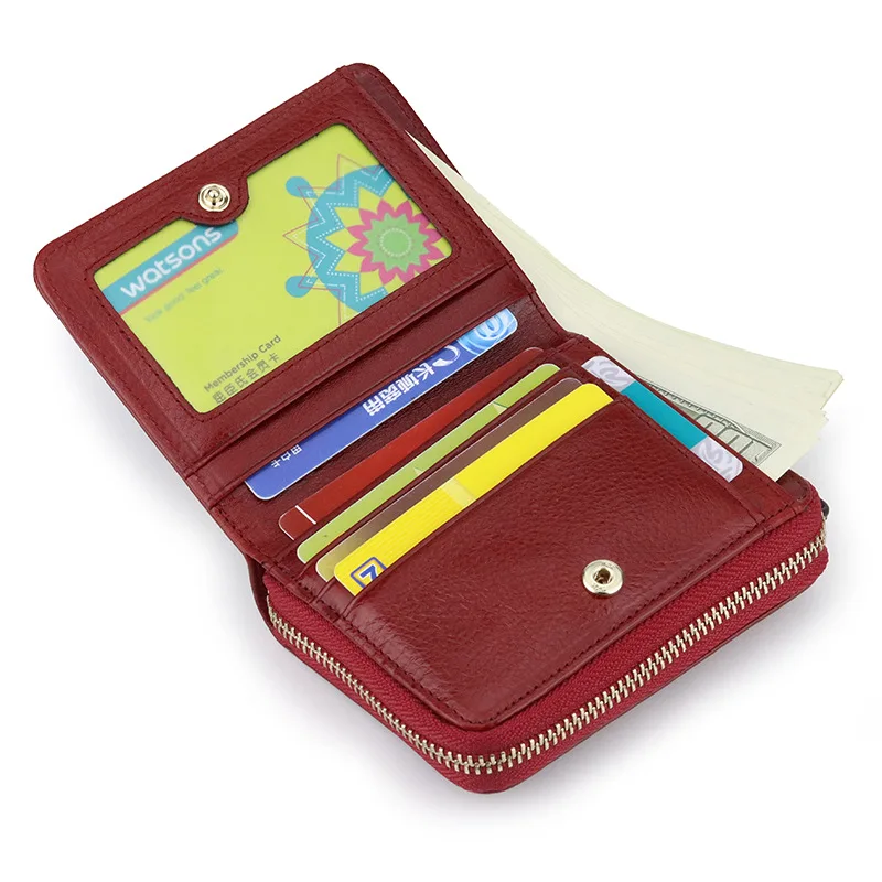 Casual Womens Wallets and Purses Genuine Leather Ladies Card Cash Pocket High Quality Short Zipper Card Holder Carteras Cuzdan
Casual Womens Wallets and Purses Genuine Leather Ladies Card Cash Pocket High Quality Short Zipper Card Holder Carteras Cuzdan