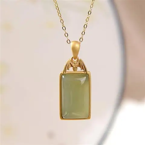 Original S925 Sterling Silver Gilding Hetian Jade Southern Red Agate Retro Creative All-Match New Ladies' Pendant Pendant
Original S925 Sterling Silver Gilding Hetian Jade Southern Red Agate Retro Creative All-Match New Ladies' Pendant Pendant