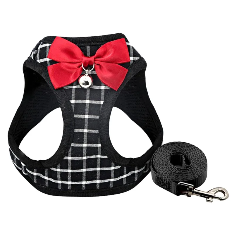 Pet Harness Leash Kit with Bowknot Bell Breathable Puppy Dog Harness Vest For Small Dogs Mesh Vest Chest Belt Collar Chihuahua
Pet Harness Leash Kit with Bowknot Bell Breathable Puppy Dog Harness Vest For Small Dogs Mesh Vest Chest Belt Collar Chihuahua