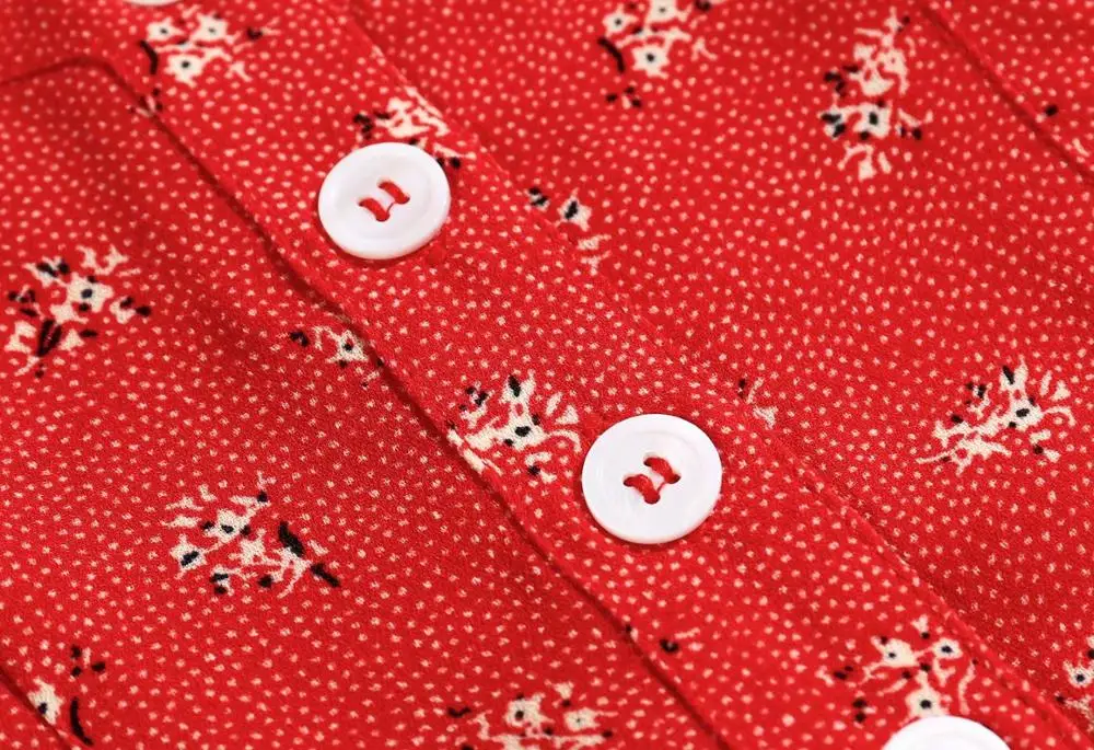 Fashion summer dress v-neck sleeveless buttons chic floral print red midi beach dress women femme vestidos dropshipping
Fashion summer dress v-neck sleeveless buttons chic floral print red midi beach dress women femme vestidos dropshipping