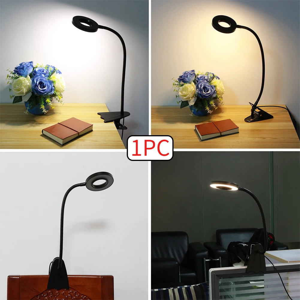 7W 3 Modes LED Clip Light Office Clamp Dorm Desk Reading Lamp Brightness Adjustable Eye Care USB Rechargeable Flexible Gooseneck
7W 3 Modes LED Clip Light Office Clamp Dorm Desk Reading Lamp Brightness Adjustable Eye Care USB Rechargeable Flexible Gooseneck