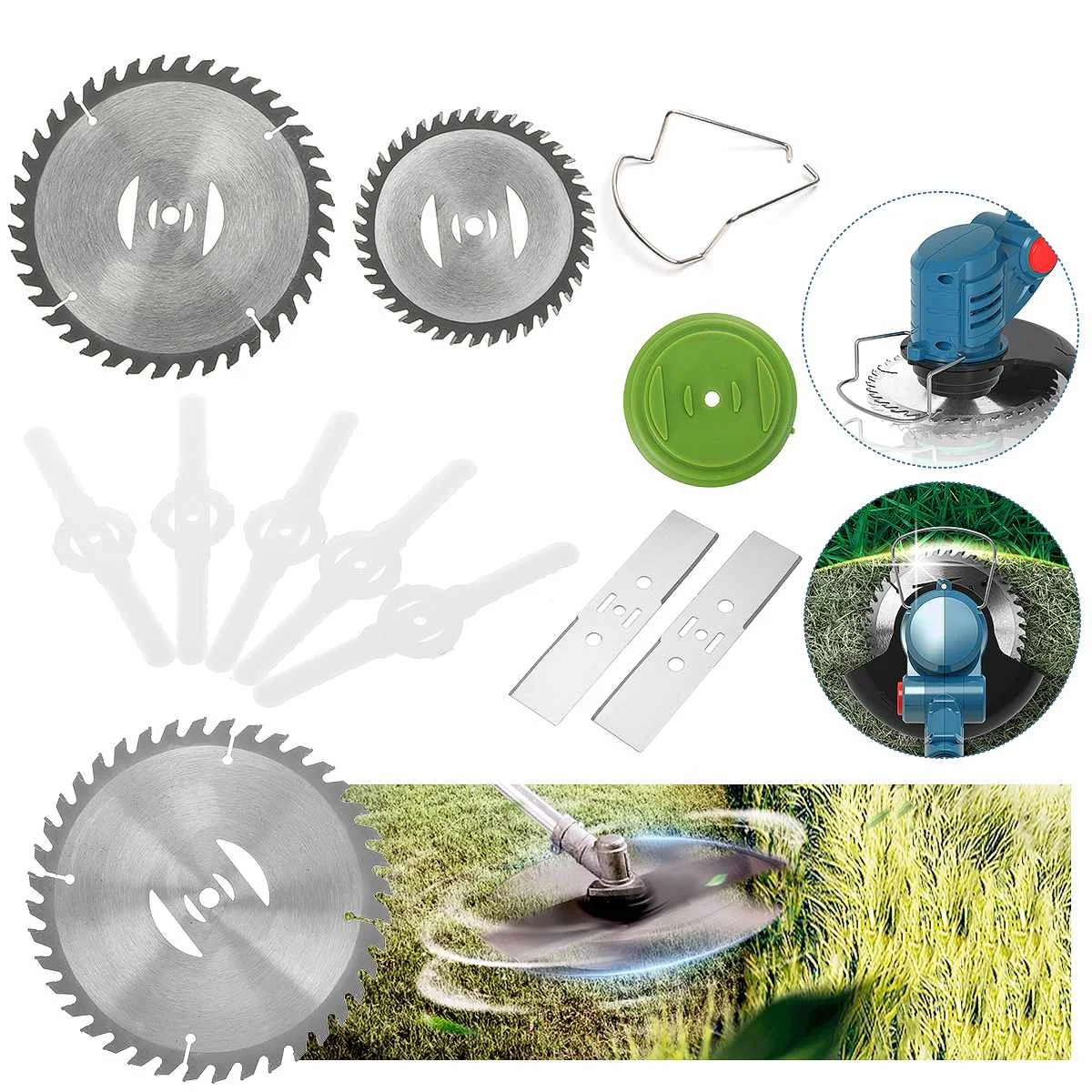 20/10/2/1 PCS Grass Trimmer Blades Lawn Mower Head Parts Steel Weeder Blades Garden Grass Weeding Machine Accessory Universa
20/10/2/1 PCS Grass Trimmer Blades Lawn Mower Head Parts Steel Weeder Blades Garden Grass Weeding Machine Accessory Universa