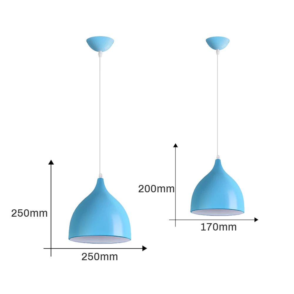 Modern simple aluminum chandelier color E27 LED Lamp Kitchen living room restaurant bedroom bar Suspension lighting | Лампы и