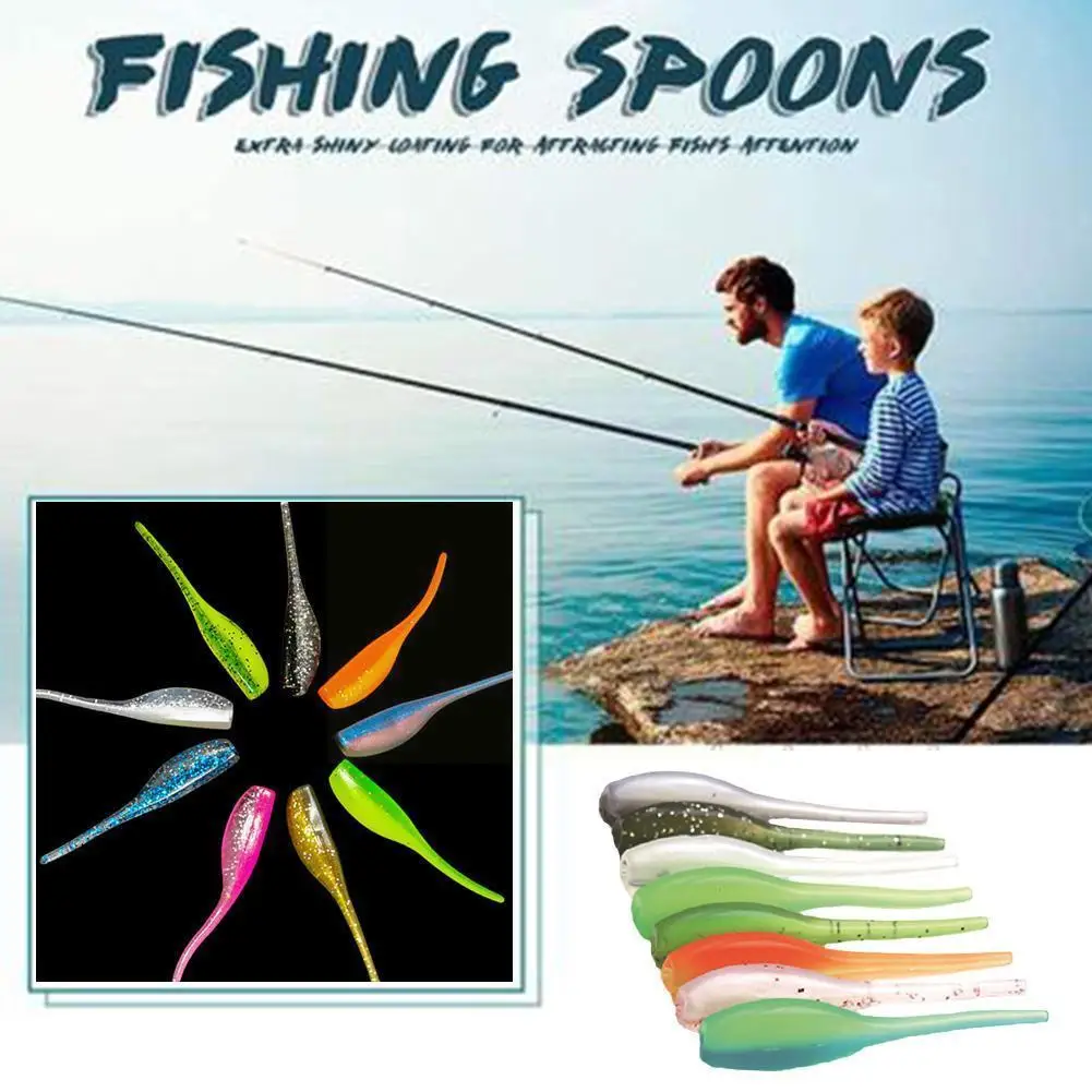 Lot 10-20 Shiner Soft Fishing Lure Mini Double Color Artificial Wobblers Tail Worm Single Needle Bait Silicone Swimbait Tac T5w6
Lot 10-20 Shiner Soft Fishing Lure Mini Double Color Artificial Wobblers Tail Worm Single Needle Bait Silicone Swimbait Tac T5w6