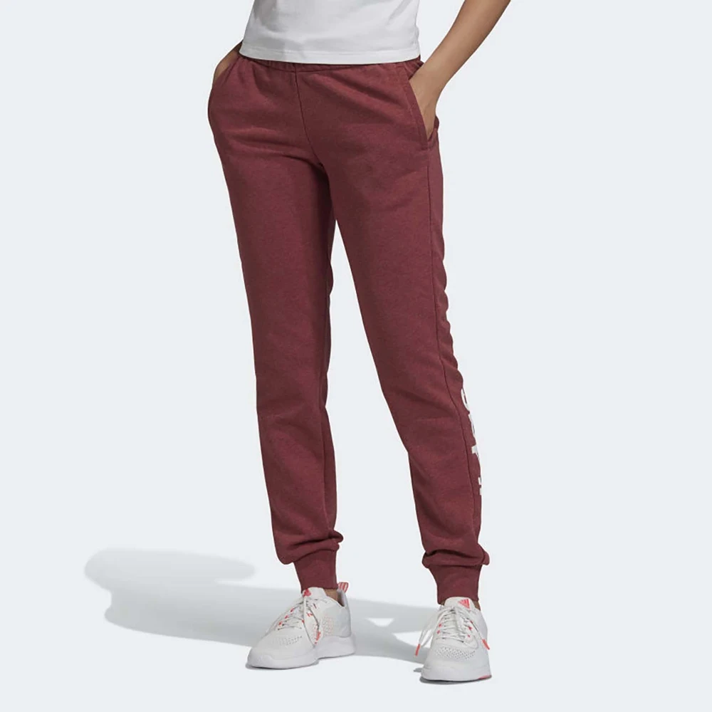 Брюки Adidas W E LIN PANT LEGRED/WHITE GD3024 | Спорт и развлечения