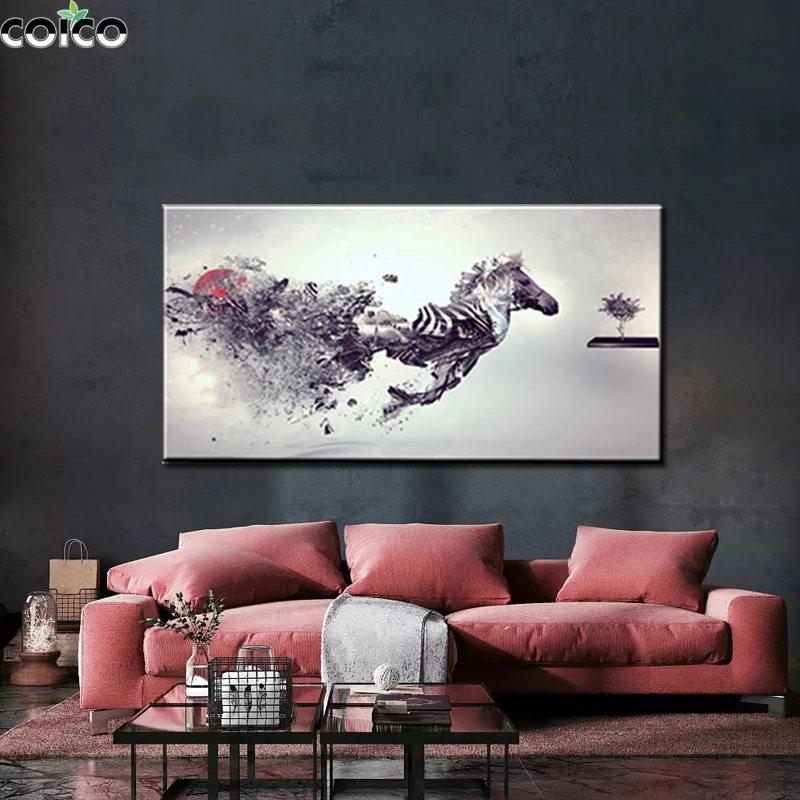 Galloping Horse Red Sun Art Canvas Painting on The Wall Modular Broken Zebra Poster Print Picture For Living Room Home Decor
Galloping Horse Red Sun Art Canvas Painting on The Wall Modular Broken Zebra Poster Print Picture For Living Room Home Decor