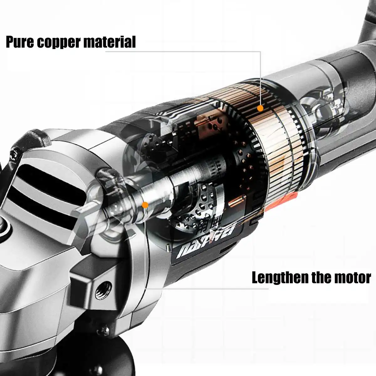 Brushless Electric Angle Grinder 125mm Polishing Grinding Cutting Polisher Machine Woodworking Tool for 18V Makita Battery
Brushless Electric Angle Grinder 125mm Polishing Grinding Cutting Polisher Machine Woodworking Tool for 18V Makita Battery