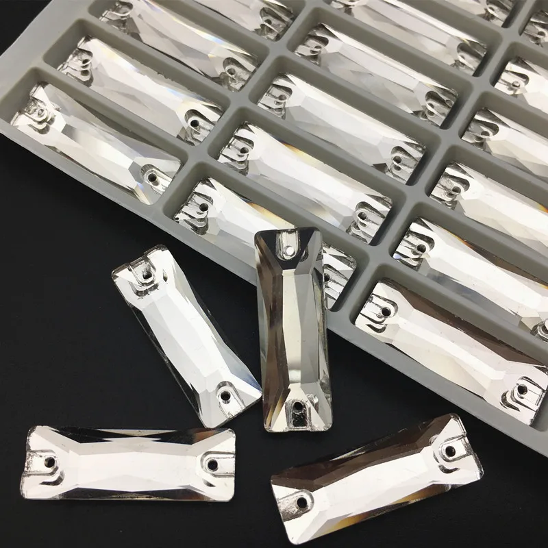 Flatback Baguette Sew On Rhinestone Crystal Clear Color 2holes 5x15,6x18,7x21,8x24,9x27mm Long Rectangle Sewing Glass Crystals
Flatback Baguette Sew On Rhinestone Crystal Clear Color 2holes 5x15,6x18,7x21,8x24,9x27mm Long Rectangle Sewing Glass Crystals