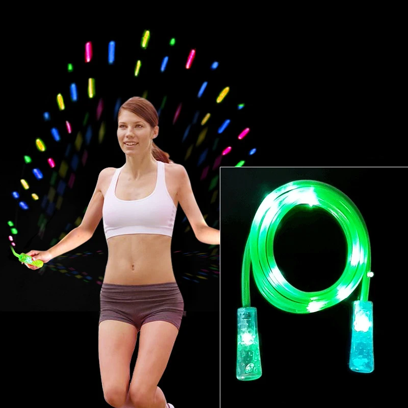 Скакалка со светодиодной электронной светящейся цветной уличной веревкой, оборудование для фитнеса для детей и взрослых
Скакалка со светодиодной электронной светящейся цветной уличной веревкой, оборудование для фитнеса для детей и взрослых