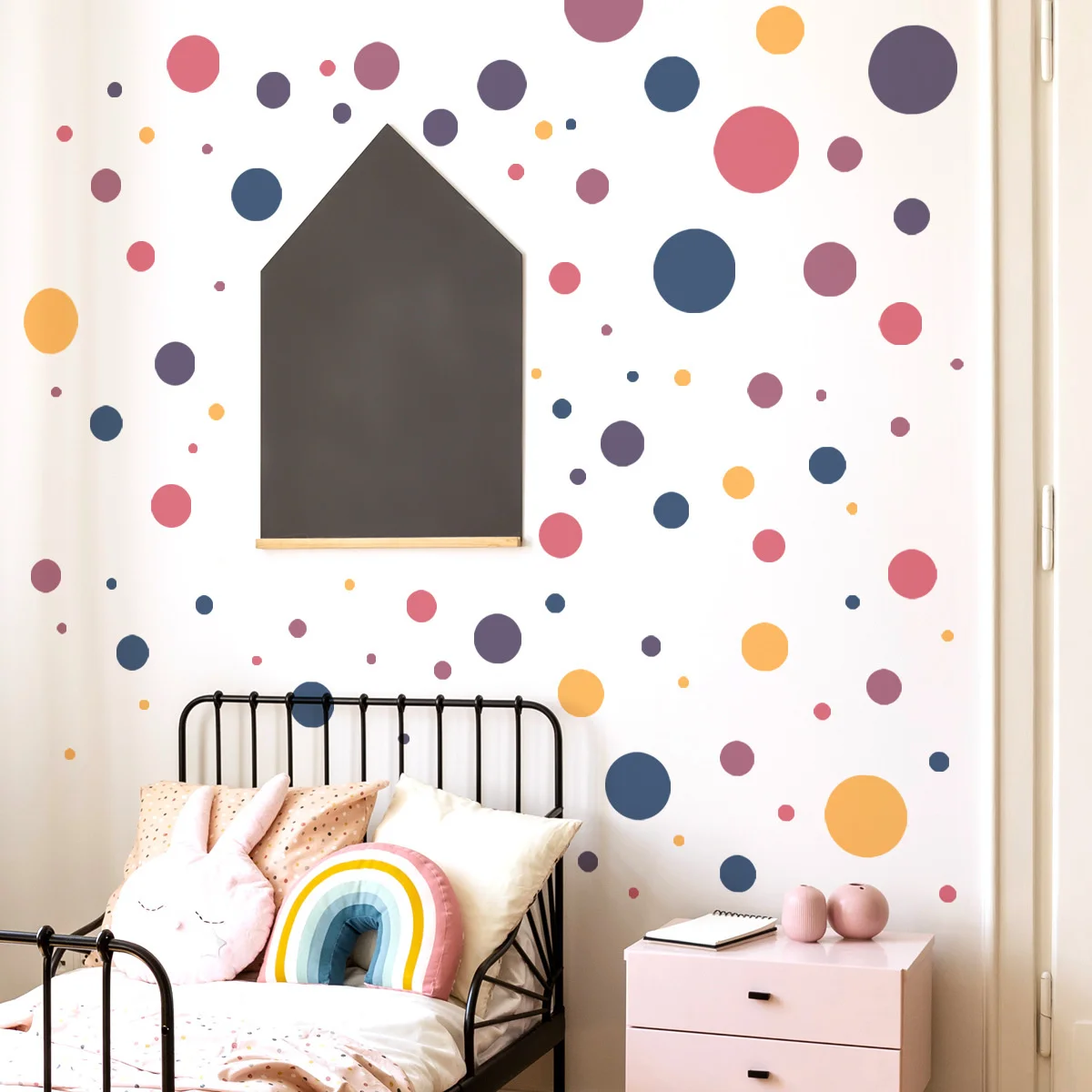 NEW Arrive Polka Dots Wall Sticker Removable PVC Self-adhesive Circle Decal Background Wallpaper Decorate For Kids Bedroom
NEW Arrive Polka Dots Wall Sticker Removable PVC Self-adhesive Circle Decal Background Wallpaper Decorate For Kids Bedroom