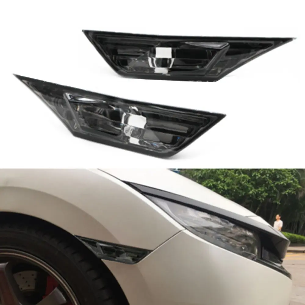 LED Side Marker Light Smoked Side Marker Signal Lights Marker Lamp Lens with T10 LED Bulbs For Honda For Civic 2016 2017 2018
LED Side Marker Light Smoked Side Marker Signal Lights Marker Lamp Lens with T10 LED Bulbs For Honda For Civic 2016 2017 2018