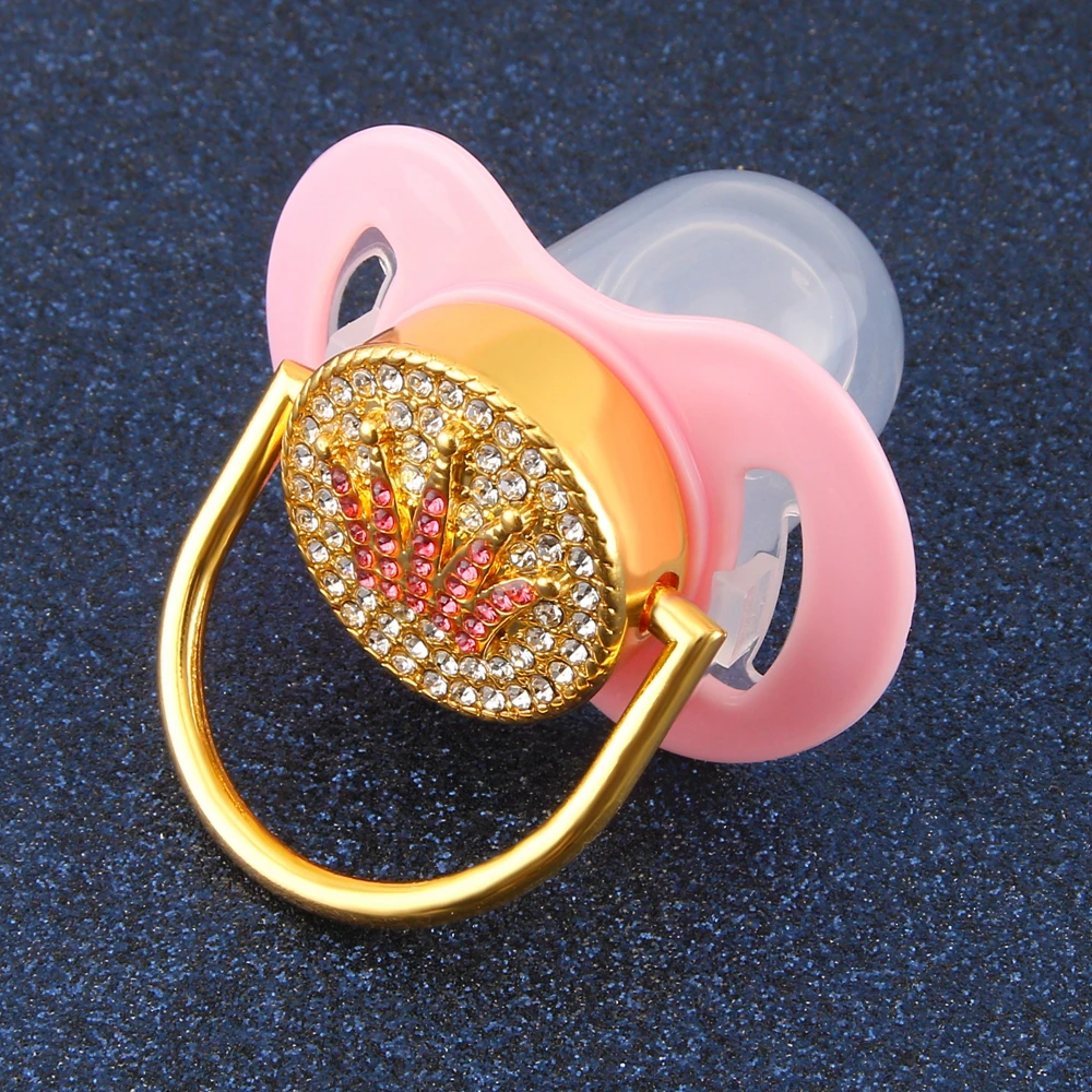 Pink Crown Rhinestones Baby Pacifier Lollipop Elegant Infant Dummy Cocka Chupeta Baby Shower Gift
Pink Crown Rhinestones Baby Pacifier Lollipop Elegant Infant Dummy Cocka Chupeta Baby Shower Gift