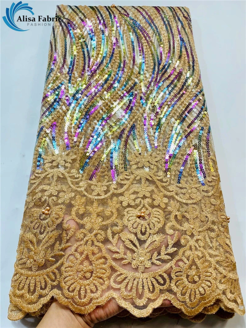 Африканская кружевная ткань с блестками Alisa «сделай сам», французская кружевная ткань, 5 ярдов, нигерийская кружевная ткань для вечерних и с... 
Африканская кружевная ткань с блестками Alisa «сделай сам», французская кружевная ткань, 5 ярдов, нигерийская кружевная ткань для вечерних и с...