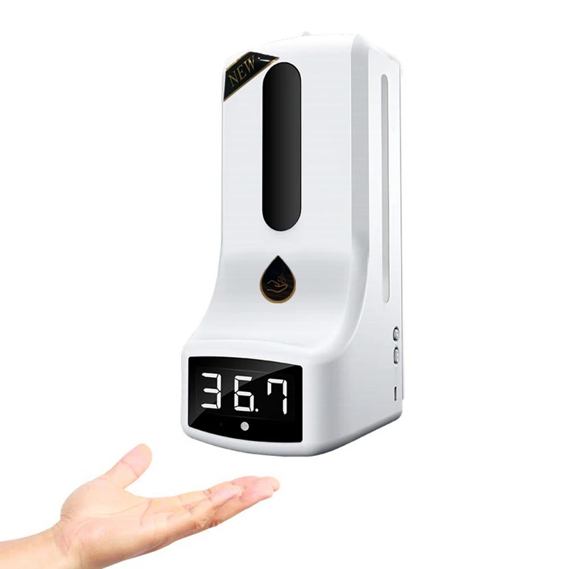 Wall-Mounted Thermometer with Hand Dispenser, K9 Automatic Temperature Measurement, with Alarm, for in Offices Schools
Wall-Mounted Thermometer with Hand Dispenser, K9 Automatic Temperature Measurement, with Alarm, for in Offices Schools