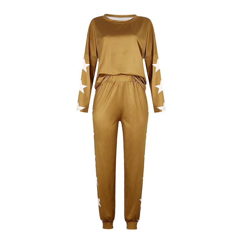 Women Sexy One Off Shoulder Tracksuit Set Elegant Casual Loose Stars Printed Long Pant 2Pcs Set Female Fashion Spring Sportwear
Women Sexy One Off Shoulder Tracksuit Set Elegant Casual Loose Stars Printed Long Pant 2Pcs Set Female Fashion Spring Sportwear