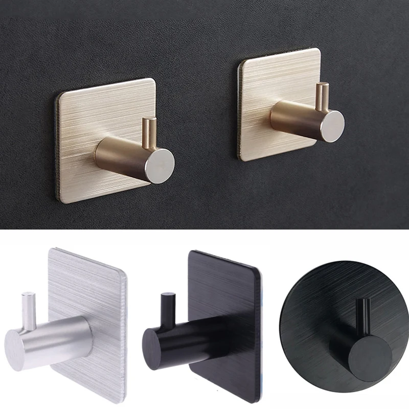 Bathroom Kitchen Wall Door Hook Self Adhesive Stainless Steel Hooks Towel Coat Hook Rack Key Bag Hanger Organizer Waterproof
Bathroom Kitchen Wall Door Hook Self Adhesive Stainless Steel Hooks Towel Coat Hook Rack Key Bag Hanger Organizer Waterproof