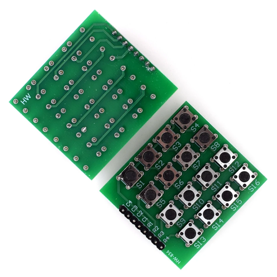 

PCs 3 4*4 Matrix 16 Keypad Keyboard Breadboard Module 8 Pins 16 Button Mcu 4x4 Matrix Module 16 Button Mcu for Arduino