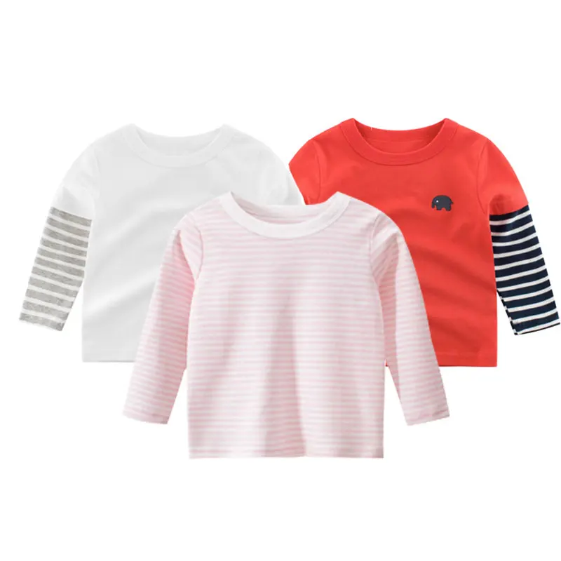 1-9T Dinosaur Clothes for Children Boys CottonT-Shirts Baby Girls Striped Patchwork Tops 2021 Autumn Casual Kids Cartoon Costume
1-9T Dinosaur Clothes for Children Boys CottonT-Shirts Baby Girls Striped Patchwork Tops 2021 Autumn Casual Kids Cartoon Costume