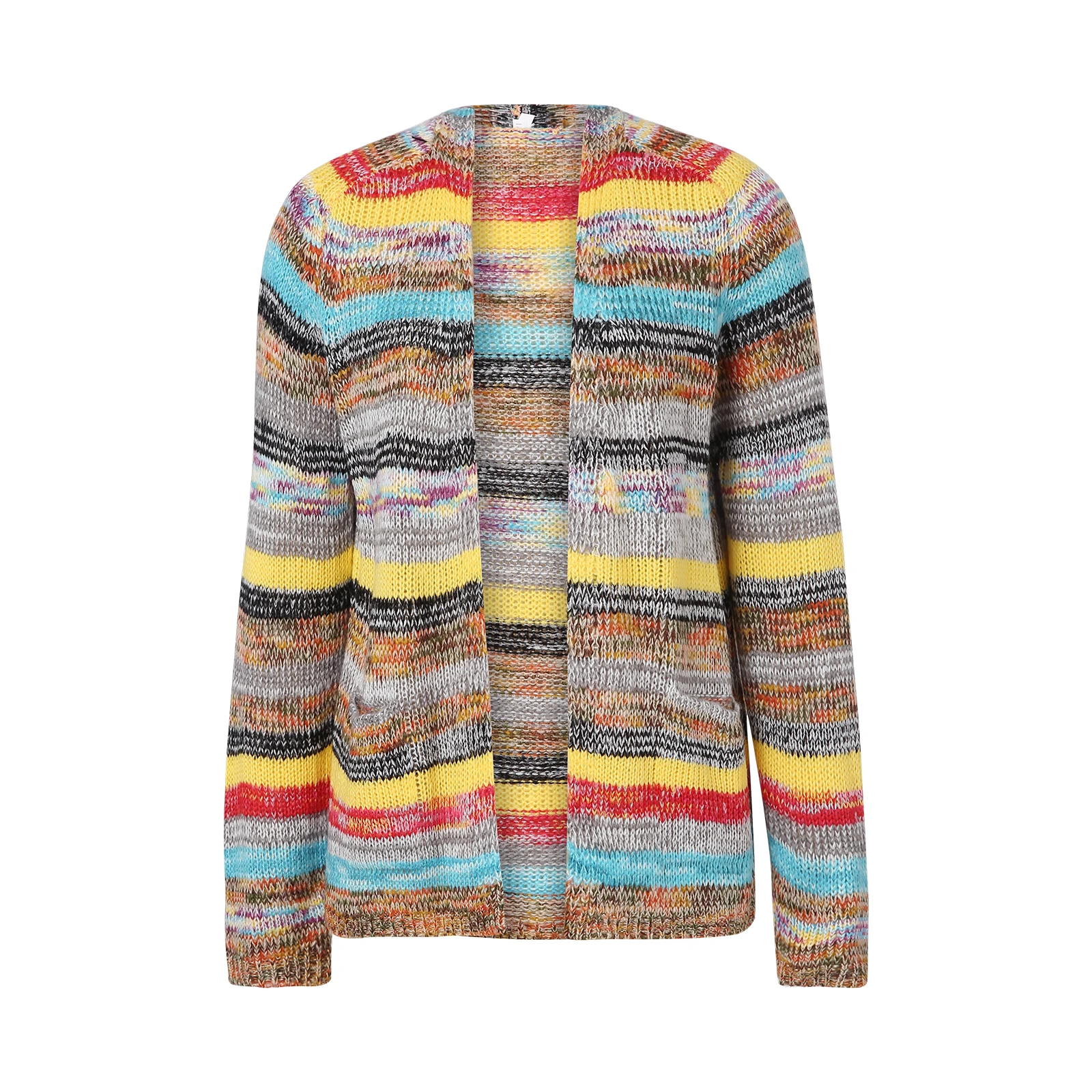 Fashion Female Knitted Coat Striped Women Long Sleeve Cardigan Knitwear Thin Jacket Women Spring Autumn Outerwears
Fashion Female Knitted Coat Striped Women Long Sleeve Cardigan Knitwear Thin Jacket Women Spring Autumn Outerwears
