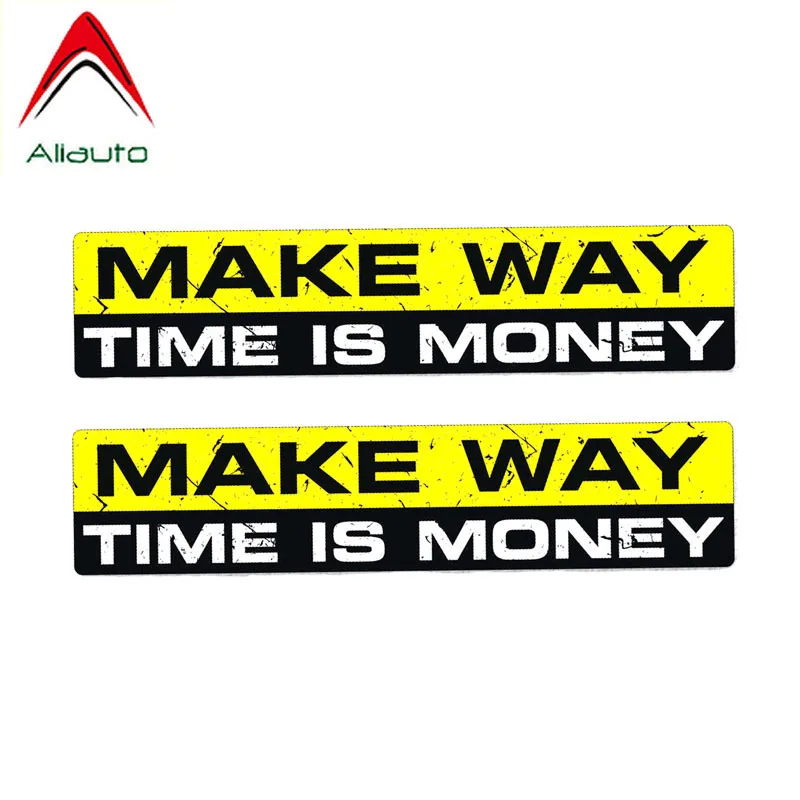 Aliauto 2 X Warning Car Sticker Make Way Time Is Money PVC Funny Personality Sunscreen Waterproof Decal,15cm*3cm
Aliauto 2 X Warning Car Sticker Make Way Time Is Money PVC Funny Personality Sunscreen Waterproof Decal,15cm*3cm