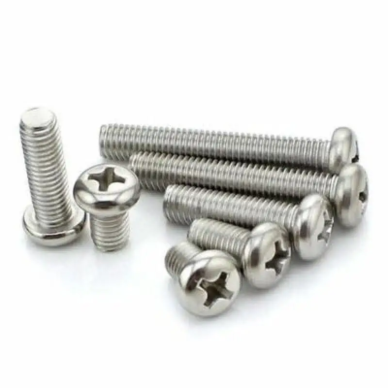 10/50PCS M2 M3 M4 304 Stainless steel Cross Round Phillips Pan Head Screw Bolt Dia 2 3 4 5 8mm Length 3-25mm
10/50PCS M2 M3 M4 304 Stainless steel Cross Round Phillips Pan Head Screw Bolt Dia 2 3 4 5 8mm Length 3-25mm