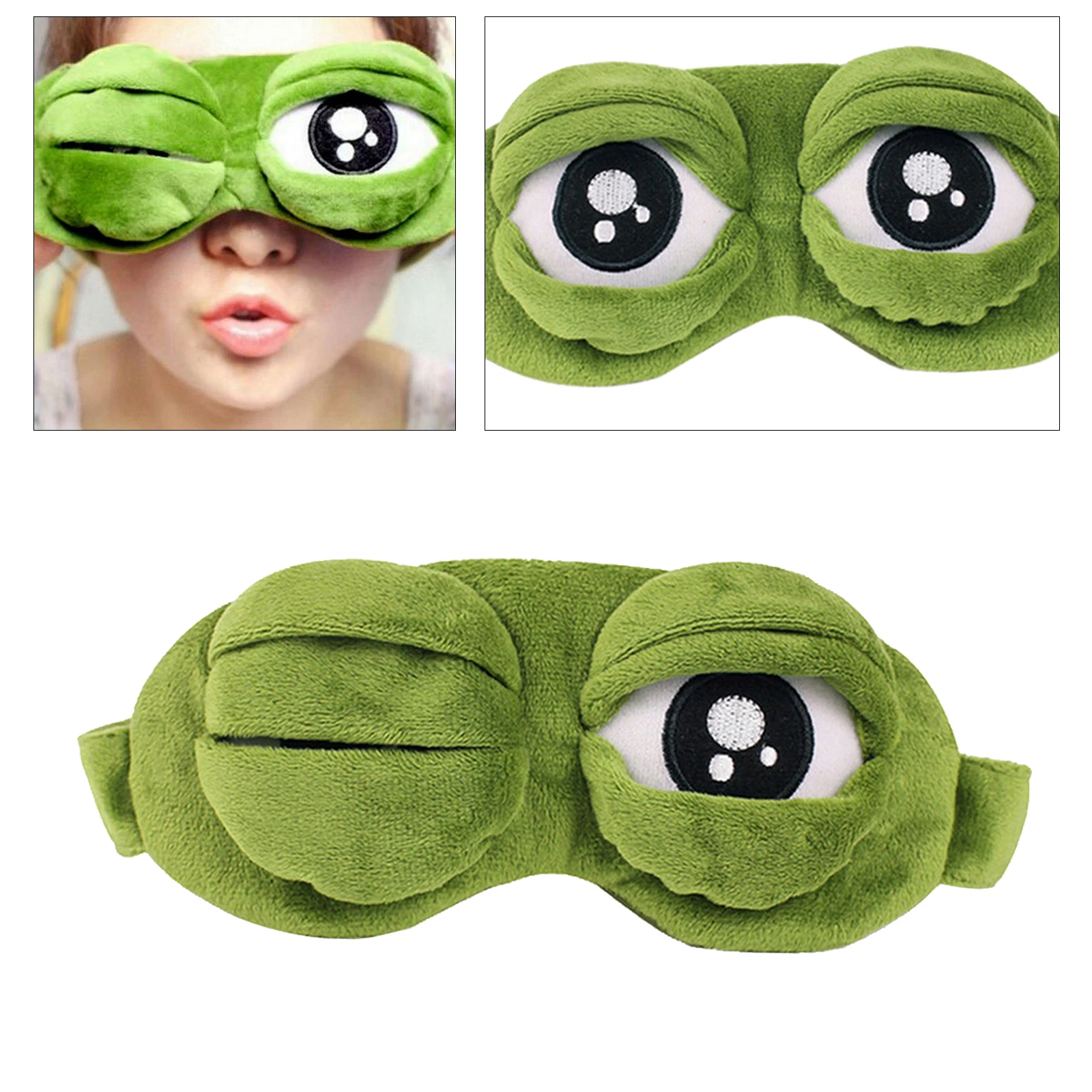 Eye Masks Travel Sleep Animal Frog Blindfold Breathable Sleep Eye Masks Soft Plush Sleeping Masks Funny 3D Frog Eye Sleep Masks
Eye Masks Travel Sleep Animal Frog Blindfold Breathable Sleep Eye Masks Soft Plush Sleeping Masks Funny 3D Frog Eye Sleep Masks