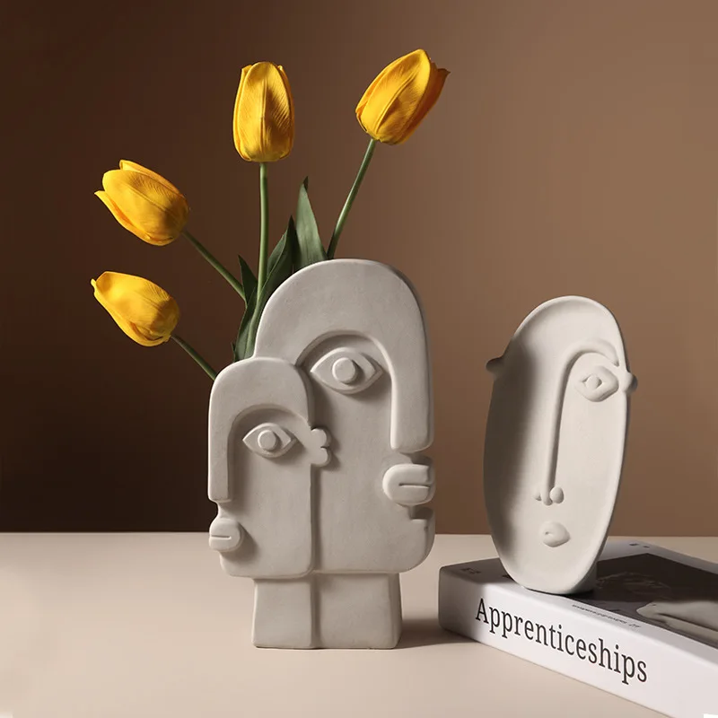 Nordic Abstract Human Face Vase Picasso Girl Sculpture Living Room Garden Art Deco Decoration Modern Ceramic Flower Arrangement
Nordic Abstract Human Face Vase Picasso Girl Sculpture Living Room Garden Art Deco Decoration Modern Ceramic Flower Arrangement