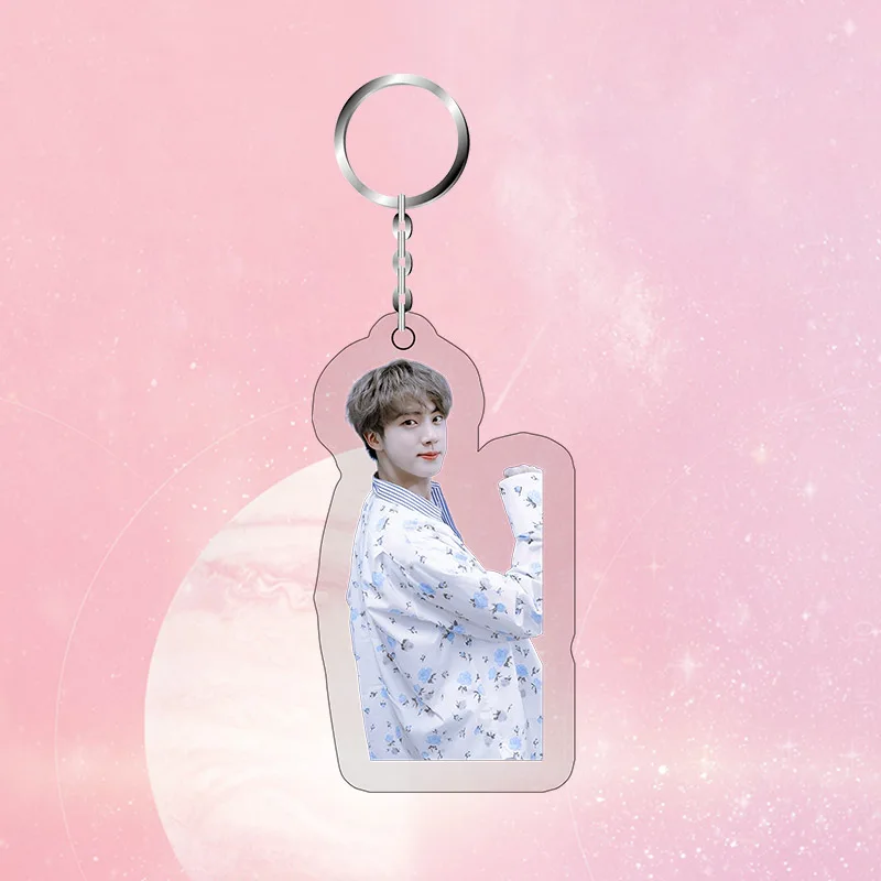 KPOP Bangtan Keychain JIN Fashion Personality Keyring Accessories Acrylic Key Ring Jewelry Gift for Fans Women Men
KPOP Bangtan Keychain JIN Fashion Personality Keyring Accessories Acrylic Key Ring Jewelry Gift for Fans Women Men