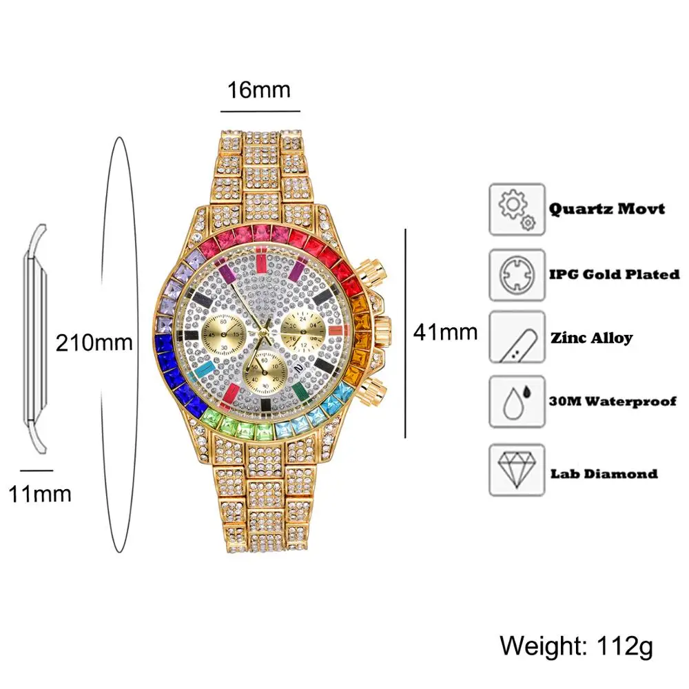 Часы наручные мужские/женские Кварцевые водонепроницаемые роскошные в стиле