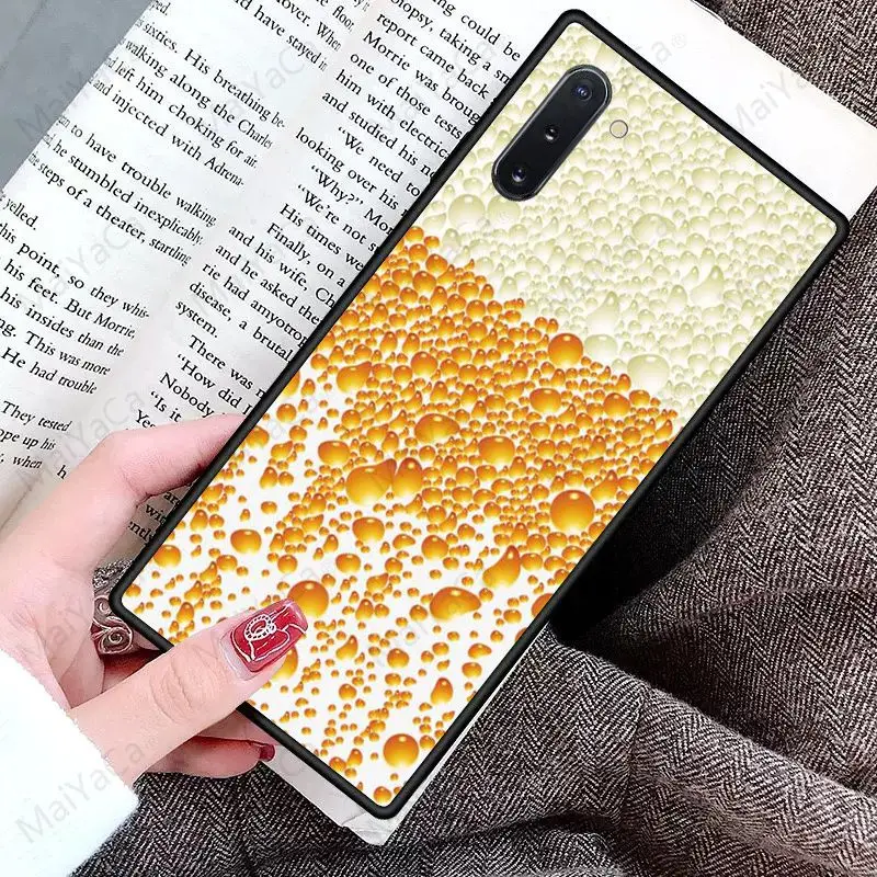 Новые летние чехлы для телефонов с пивом чехол Galaxy note10 note8 note9 note5 note4 s10plus j6coque