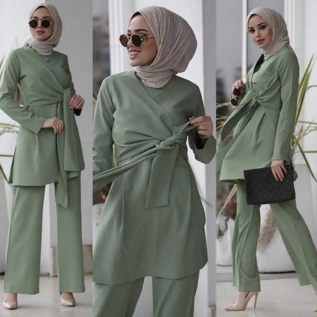 Eid Mubarak Kaftan Dubai Abaya Turkey Muslim Fashion Hijab Dress Sets Islam Clothing Abayas For Women Musulman Ensembles De Mode
Eid Mubarak Kaftan Dubai Abaya Turkey Muslim Fashion Hijab Dress Sets Islam Clothing Abayas For Women Musulman Ensembles De Mode