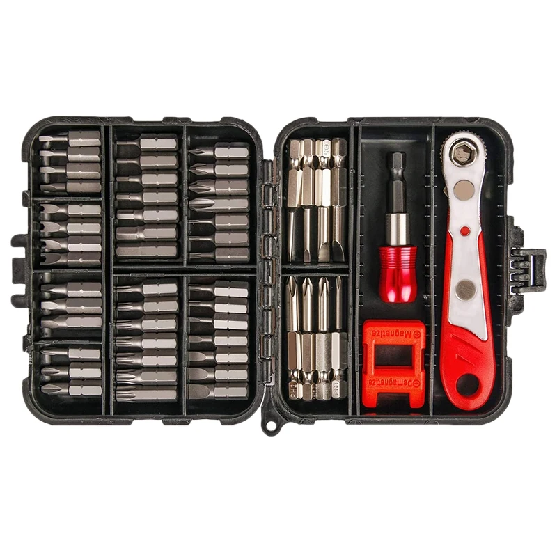 53PCS Multifunction Hex Screwdriver Bit Set High Torque Ratchet Wrench Drive 1/4 Inch Socket Extension Holder | Инструменты