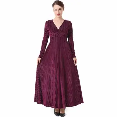 Europe and the United States Spring and Autumn New Original Dress Long-sleeved Gold Velvet V-neck Big Dress
Europe and the United States Spring and Autumn New Original Dress Long-sleeved Gold Velvet V-neck Big Dress