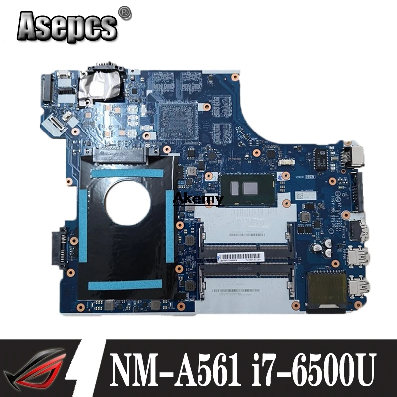 BE560 NM A561 материнская плата для lenovo Thinkpad E560 E560C mianboard FRU: 01AW103 i7 6500U R7 M370 оригинальная