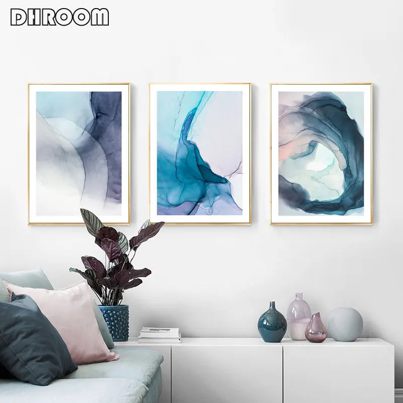Watercolor Blue Ink Bloom Modern Abstract Canvas Painting Nordic Posters and Prints Wall Art Pictures for Living Room Home Decor
Watercolor Blue Ink Bloom Modern Abstract Canvas Painting Nordic Posters and Prints Wall Art Pictures for Living Room Home Decor