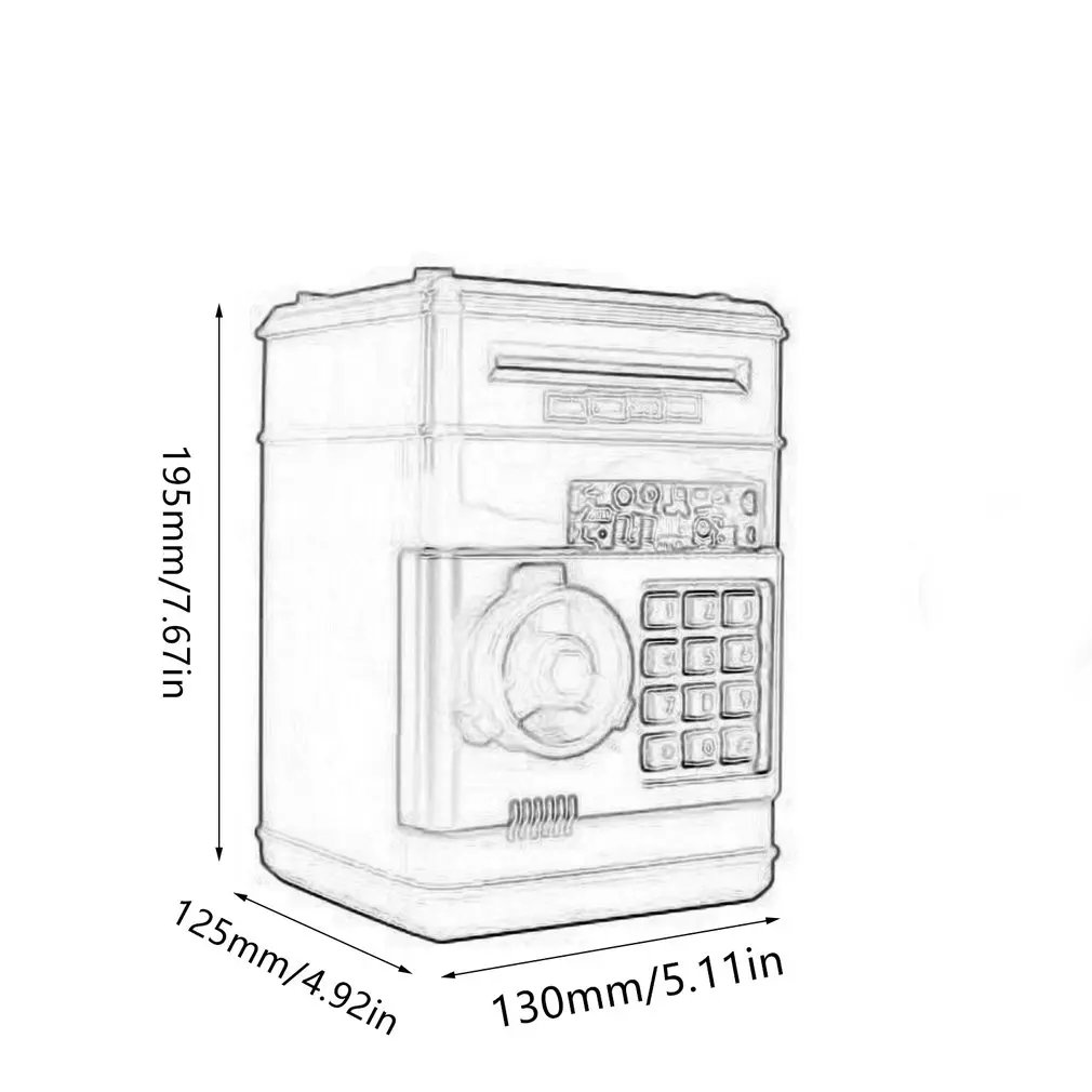 Kids Cartoon Electronic Money Bank Security Piggy Bank Mini ATM Password Coins Money Savings Box Smart Voice Toys
Kids Cartoon Electronic Money Bank Security Piggy Bank Mini ATM Password Coins Money Savings Box Smart Voice Toys