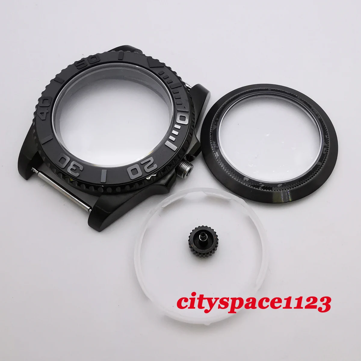 40mm Ceramic Waterproof Mens Watch Case Sapphire Glass Black PVD Case fit NH35 NH36 Automatic Movement SS
40mm Ceramic Waterproof Mens Watch Case Sapphire Glass Black PVD Case fit NH35 NH36 Automatic Movement SS